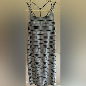 Athleta Swim Dress, size small, black and white